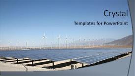  Presentation with free energy - Amazing presentation theme having springs california features solar panel backdrop and a light blue colored foreground