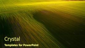  Presentation with green earth - Amazing slide set having springtime-aerial-photography-of-green backdrop and a tawny brown colored foreground