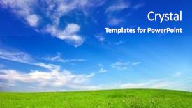  Presentation with springtime - Beautiful slide deck featuring man holding a beer and relaxing in park seated on a wooden bench backdrop and a tawny brown colored foreground