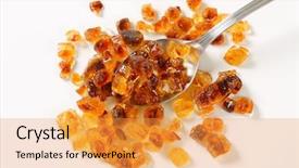  Presentation with crystals - Beautiful theme featuring a fruity pirate treasure backdrop and a light blue colored foreground.