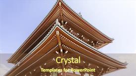  Presentation with japanese - Amazing presentation theme having spritual - sensoji-ji red japanese temple backdrop and a tawny brown colored foreground