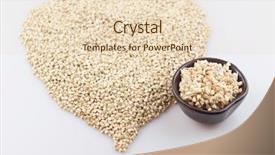  Presentation with healthy diet organic food - Slide deck enhanced with sprouting - sprouts of green buckwheat background and a lemonade colored foreground