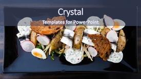  Presentation with eggs egg carton egg box - Amazing PPT theme having sprtts - sprat salad with quail eggs backdrop and a  colored foreground