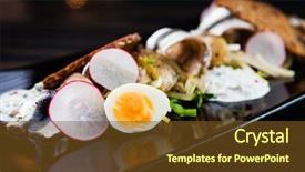  Presentation with quail - Cool new slides with sprtts - sprat salad with quail eggs backdrop and a  colored foreground