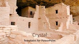  Presentation with spruce - Theme featuring mesa verde national park colorado - spruce tree house background and a lemonade colored foreground