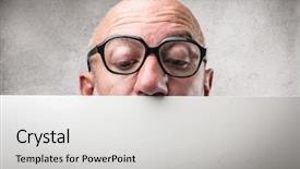  Presentation with bald - Beautiful PPT theme featuring view at bridge ponte vecchio in florence italy by night backdrop and a ocean colored foreground