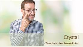  Presentation with elegant - Amazing theme having spy - handsome middle age elegant senior backdrop and a soft green colored foreground