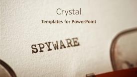  Presentation with cyber sex word written - PPT theme having spyware-word-written background and a lemonade colored foreground