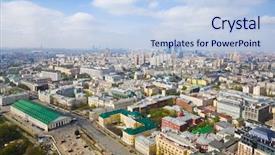  Presentation with russia - Presentation theme consisting of red square - centre of moscow russia background and a light blue colored foreground