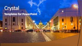  Presentation with peter - Amazing slide set having square and basilica in vatican backdrop and a cobalt blue colored foreground