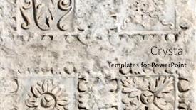  Presentation with ancient roman - Presentation enhanced with square-background-with-ancient-carved background and a soft green colored foreground