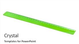  Presentation with white green - Presentation theme enhanced with square circle triangle - green ruler isolated on white background and a white colored foreground