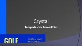  Presentation with golf tournament - Presentation featuring square-image-of-golf-tournament background and a dark gray colored foreground