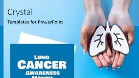  Presentation with lung cancer - Theme featuring square-image-of-lung-cancer background and a  colored foreground