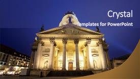  Presentation with home domestic market - Theme enhanced with square is home to one background and a ocean colored foreground