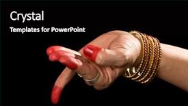  Presentation with kuchipudi - Slide deck featuring square of indian classic dance background and a black colored foreground