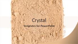  Presentation with powdered - Theme consisting of square of powdered ginger background and a  colored foreground