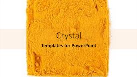  Presentation with powdered - Beautiful PPT theme featuring square-of-powdered-turmeric backdrop and a gold colored foreground