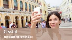  Presentation with senate - Slides enhanced with square or senate square asia background and a coral colored foreground