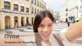  Presentation with senate - Colorful PPT layouts enhanced with square or senate square asia backdrop and a coral colored foreground