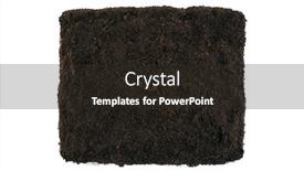  Presentation with soil - Cool new presentation theme with square-piece-of-soil-isolated backdrop and a dark gray colored foreground