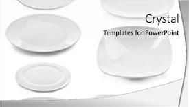  Presentation with white differene - Presentation theme having square round - collage of different plates isolated background and a white colored foreground