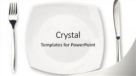  Presentation with white marble plate marble - Audience pleasing presentation consisting of square round - knife white plate and fork backdrop and a white colored foreground