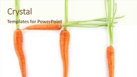  Presentation with fresh water splash green apple isolated white - Slide set with square squareroots - fresh carrots isolated on white background and a  colored foreground