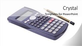  Presentation with scientific - Theme having square squareroots - scientific calculator and pencil background and a  colored foreground