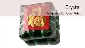  Presentation with rice cake - Amazing presentation having  backdrop and a  colored foreground