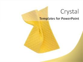Square Yellow Rag Isolated PPT template 17 | CrystalGraphics