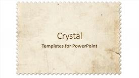  Presentation with stamp - Slide deck consisting of squared paper - blank post stamp scanned background and a lemonade colored foreground