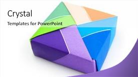  Presentation with box - Cool new presentation design with closeup of red shoes on white background backdrop and a coral colored foreground