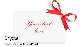  Presentation with gift - Amazing slides having squared paper - gift card backdrop and a  colored foreground