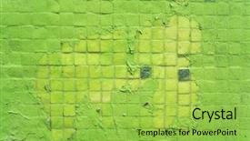  Presentation with abstract green - PPT theme having squares orange - abstract green glass square pixel background and a yellow colored foreground