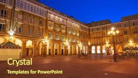  Presentation with math square root - Beautiful PPT layouts featuring squares orange - la coruna maria pita square backdrop and a  colored foreground