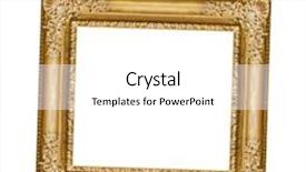  Presentation with mirror in an old frame - Slide deck with squares rectangles - old wooden picture frame hanging background and a white colored foreground