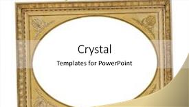  Presentation with picture frame - Cool new slide set with squares rectangles - old wooden picture frame isolated backdrop and a white colored foreground