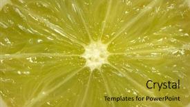  Presentation with close up shot - PPT layouts consisting of squeeze - extreme close up shot background and a gold colored foreground