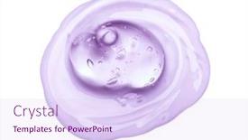  Presentation with quality product - Colorful presentation design enhanced with skin care product high quality backdrop and a sky blue colored foreground