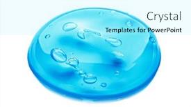  Presentation with quality product - Amazing PPT theme having enzymes - squeezed cosmetic clear cream gel backdrop and a arctic colored foreground