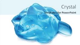  Presentation with quality product - Theme having squeezed-cosmetic-clear-cream-gel background and a arctic colored foreground