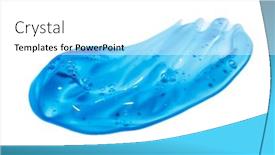  Presentation with quality product - Presentation design featuring squeezed-cosmetic-clear-cream-gel background and a white colored foreground