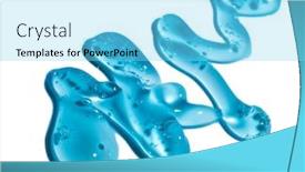  Presentation with quality product - Slides consisting of squeezed-cosmetic-clear-cream-gel background and a arctic colored foreground