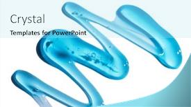  Presentation with quality product - Presentation theme enhanced with squeezed-cosmetic-clear-cream-gel background and a arctic colored foreground