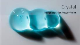  Presentation with quality product - PPT theme consisting of squeezed-cosmetic-clear-cream-gel background and a light blue colored foreground