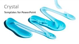  Presentation with serum - Colorful PPT theme enhanced with squeezed-cosmetic-clear-cream-gel backdrop and a white colored foreground