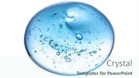  Presentation with cosmetic - Slide deck featuring squeezed-cosmetic-clear-cream-gel background and a sky blue colored foreground