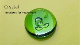  Presentation with serum - Slides consisting of squeezed-cosmetic-clear-cream-gel background and a yellow colored foreground