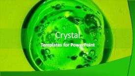  Presentation with serum - Presentation theme having squeezed-cosmetic-clear-cream-gel background and a shamrock green colored foreground